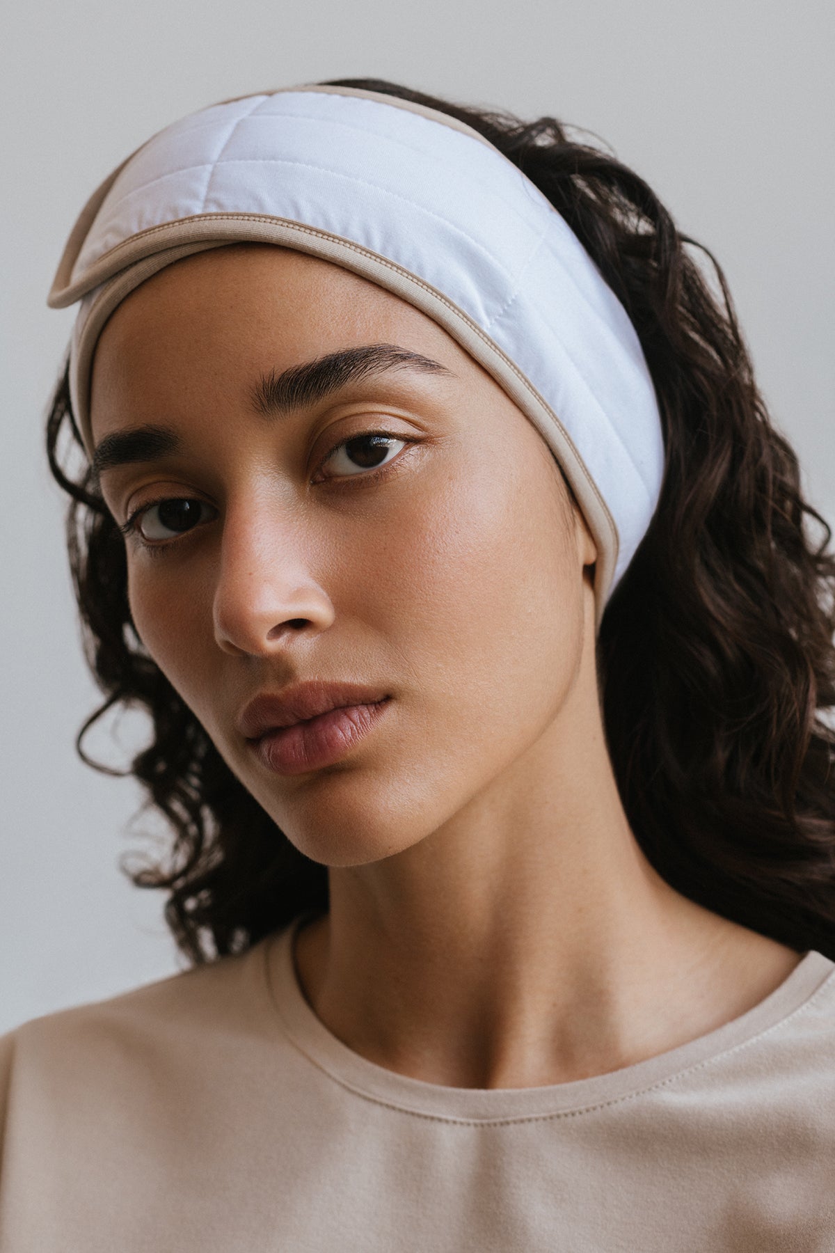 Image of Accessories. Product name - Headband White in White colour by brand - NUNE