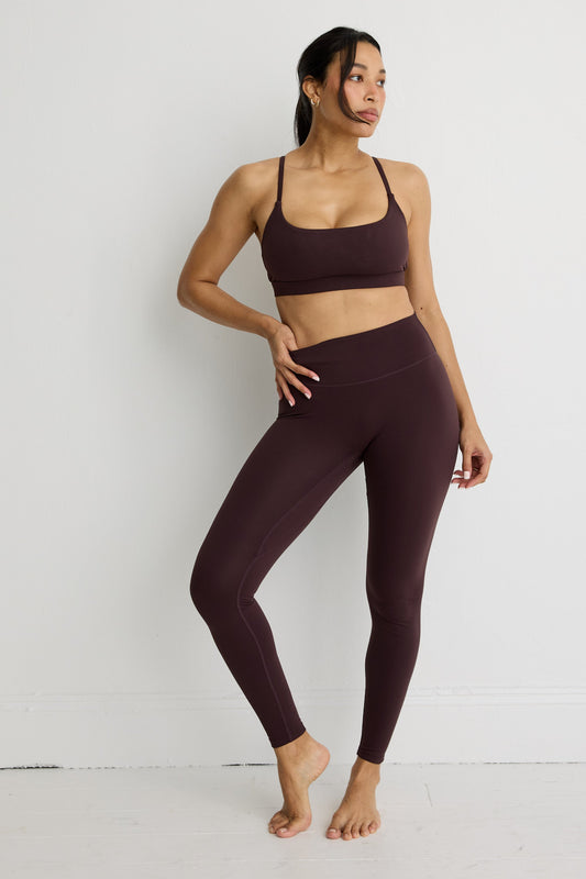 Image of Activewear. Product name - NEW ALLFENIX CloudCore 7/8 Legging in Espresso colour by brand - All Fenix