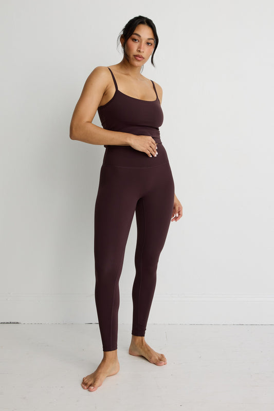 Image of Activewear. Product name - NEW ALLFENIX CloudCore Full Length Legging in Espresso colour by brand - All Fenix