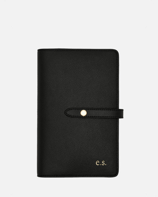 Image of Wallets & Money Clips. Productname: The Daily Edited Essentials Flat Travel Wallet Black in Black colour by brand - The Daily Edited