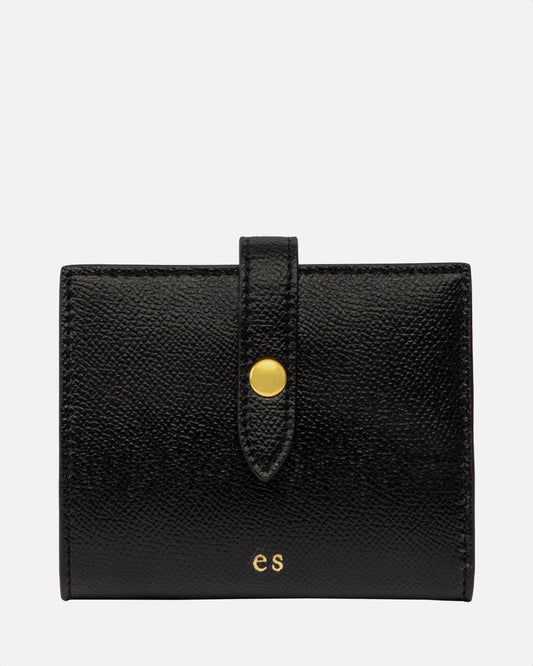 Image of Wallets & Money Clips. Product name - ESSENTIALS TAB WALLET BLACK in Black colour by brand - GROUP48