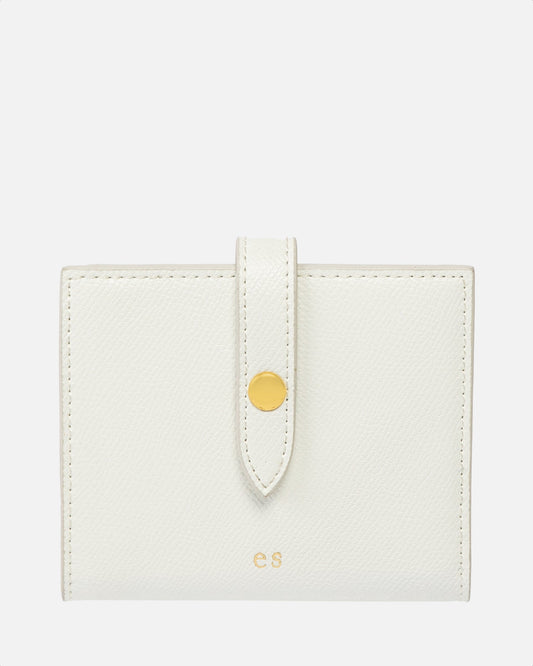 Image of Wallets & Money Clips. Productname: The Daily Edited Essentials Tab Wallet Pure White in White colour by brand - The Daily Edited