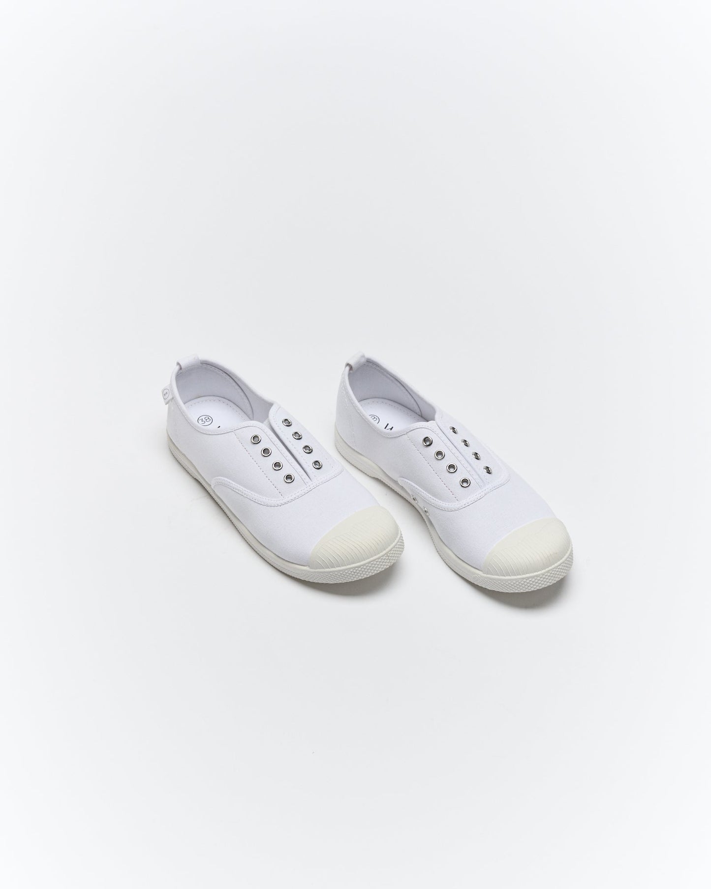 Walnut Melbourne Euro Canvas Plimsole (White)
