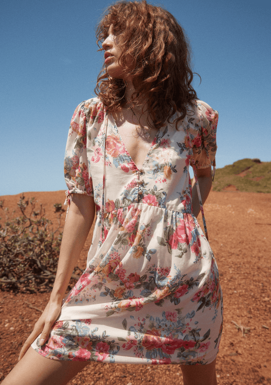 Image of Dresses. Productname: Auguste The Label Evie Mini Dress in Floral print colour by brand - Auguste The Label
