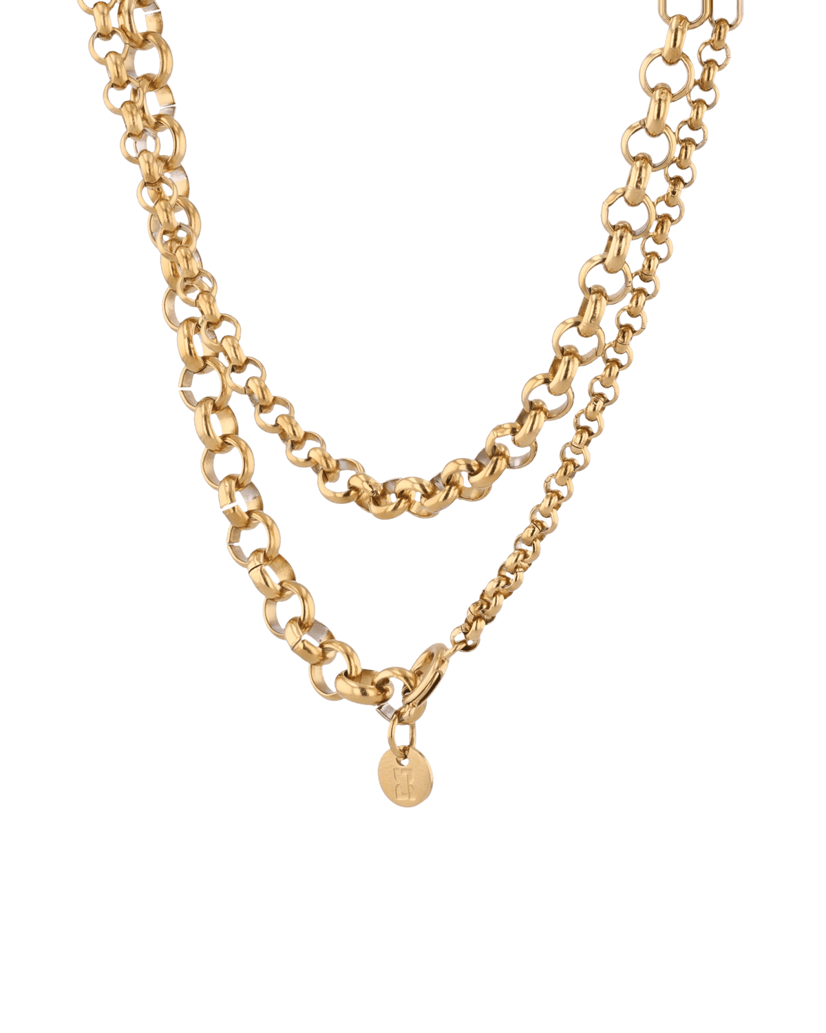 LAVANA Echo Lariat Gold Chain Necklace