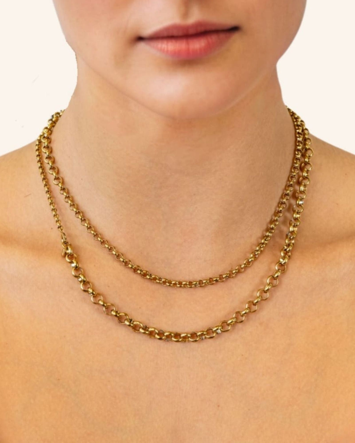 LAVANA Echo Lariat Gold Chain Necklace