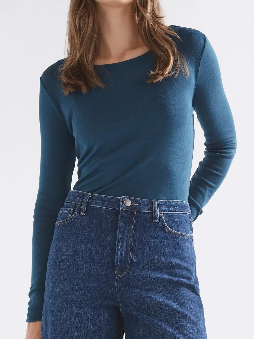 ELK MERINO LONG SLEEVE TOP (Olive)