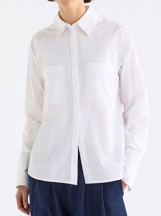 Image of Shirts. Productname: ELK SALLI SHIRT in White colour by brand - Elk