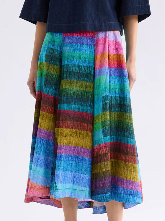 Image of a model wearing Skirts. Productname: ELK GIA SKIRT in Komi Print colour by brand - Elk
