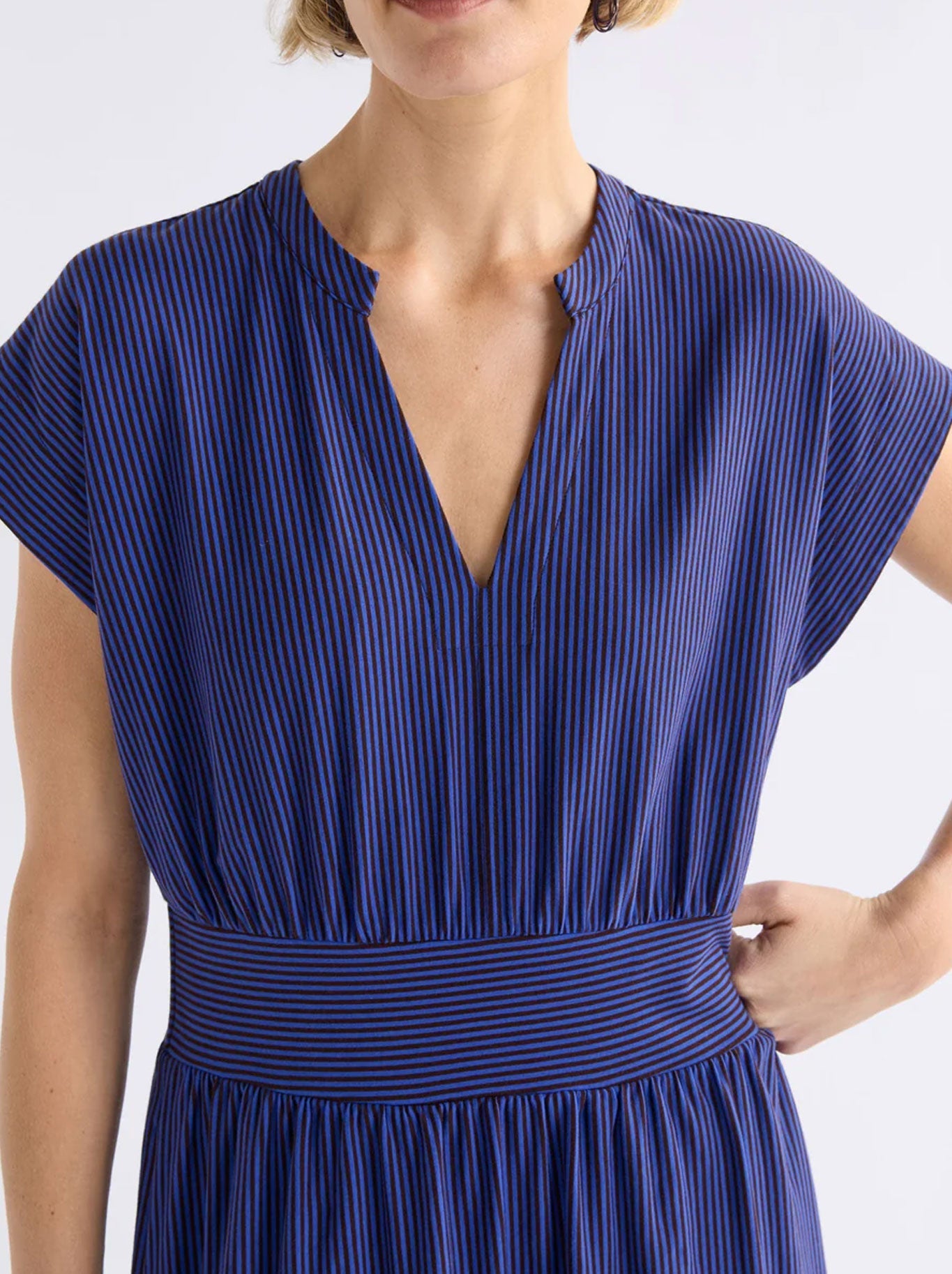 ELK EVVE DRESS (Chocolate Cobalt)