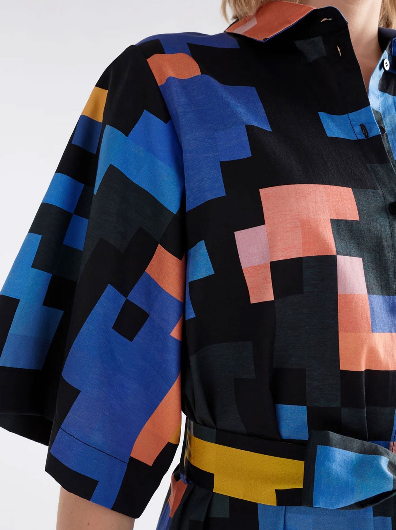 ELK GRAND SHIRT DRESS (Lucent Print)