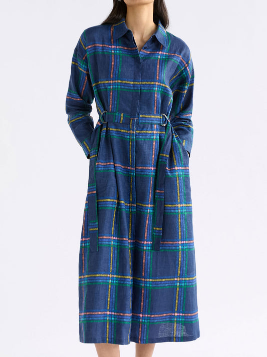 Image of Dresses. Productname: ELK PAIMO SHIRT DRESS in Elba Check colour by brand - Elk
