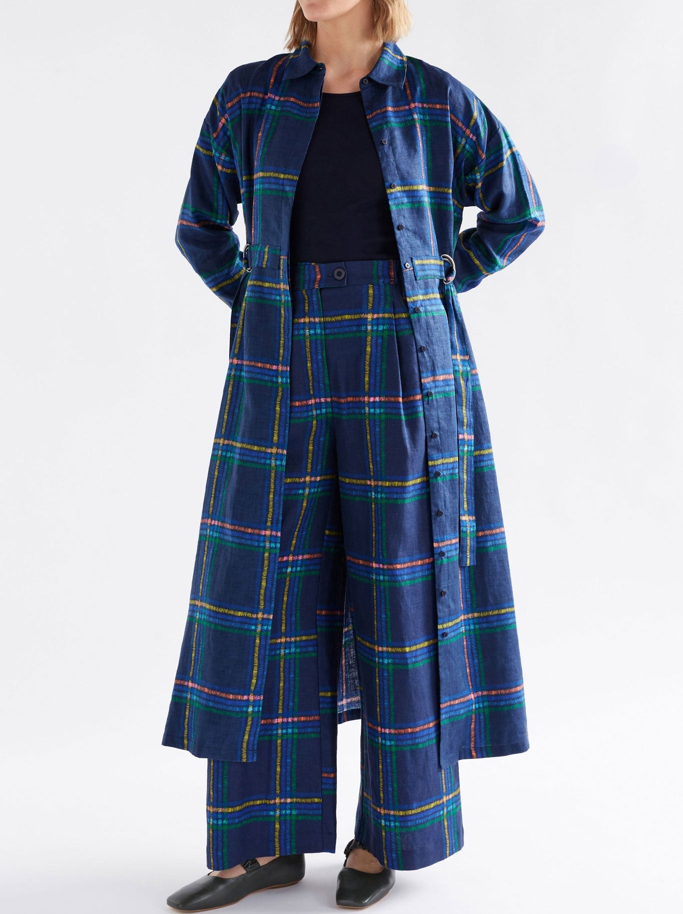 ELK PAIMO SHIRT DRESS (Elba Check)