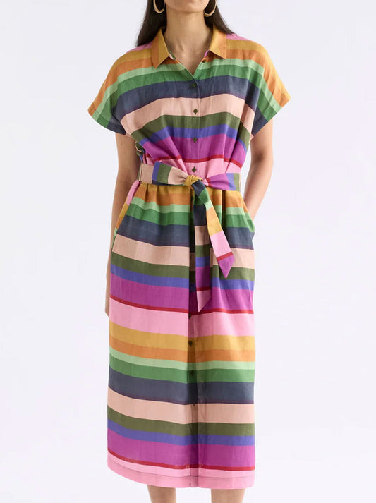 Image of Dresses. Productname: ELK TILKO SHIRT DRESS in Lysbro Print colour by brand - Elk