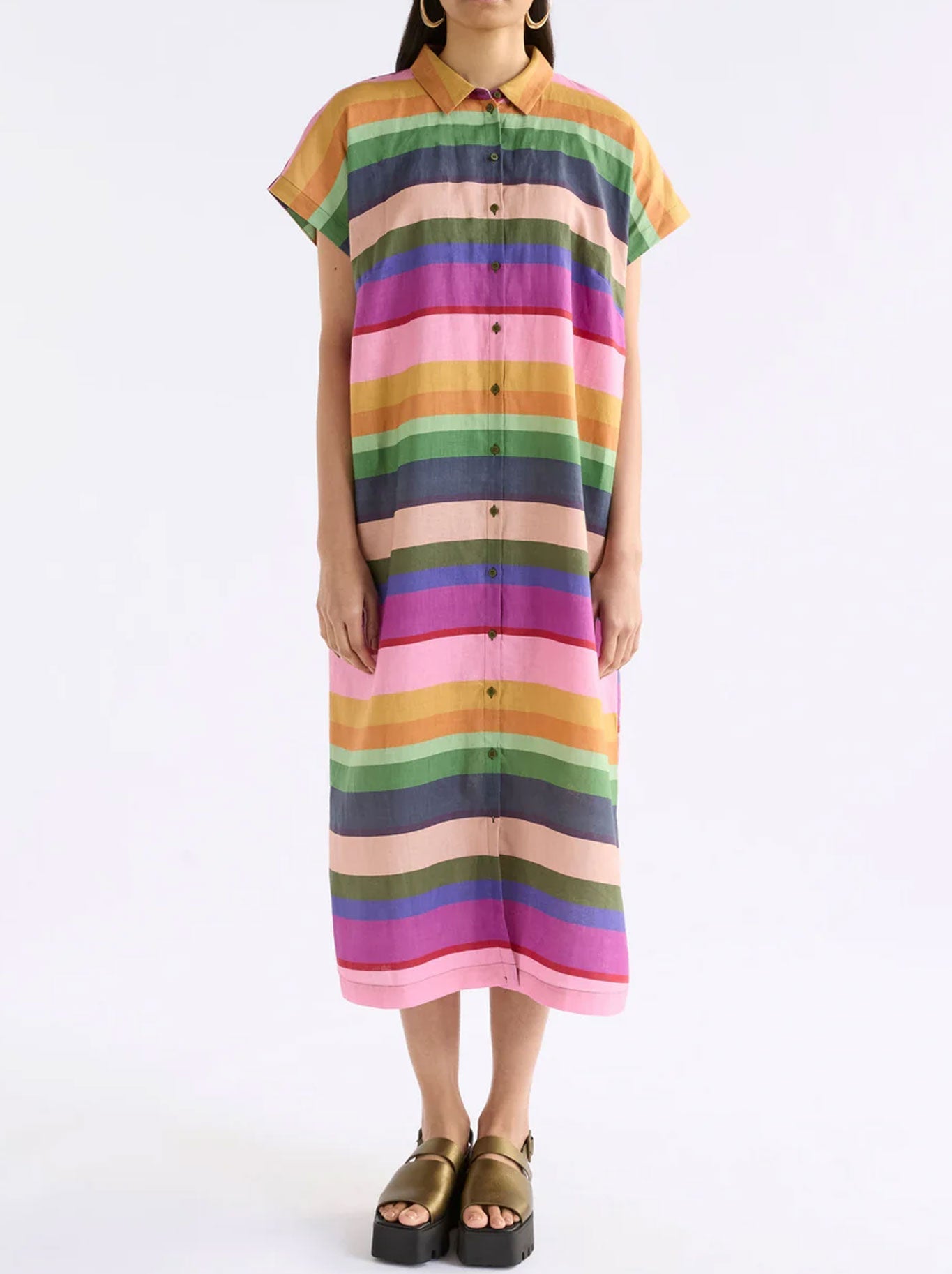 ELK TILKO SHIRT DRESS (Lysbro Print)