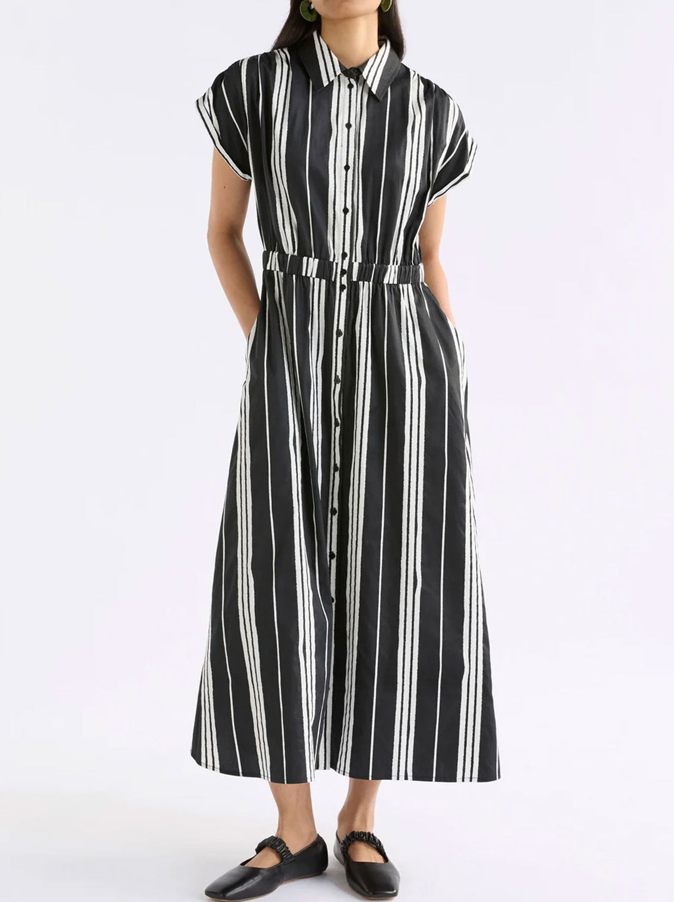 ELK REZA SHIRT DRESS (Fez Print Black)