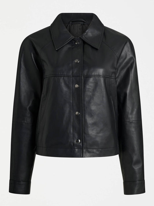 ELK NAHKA LEATHER JACKET (Black)
