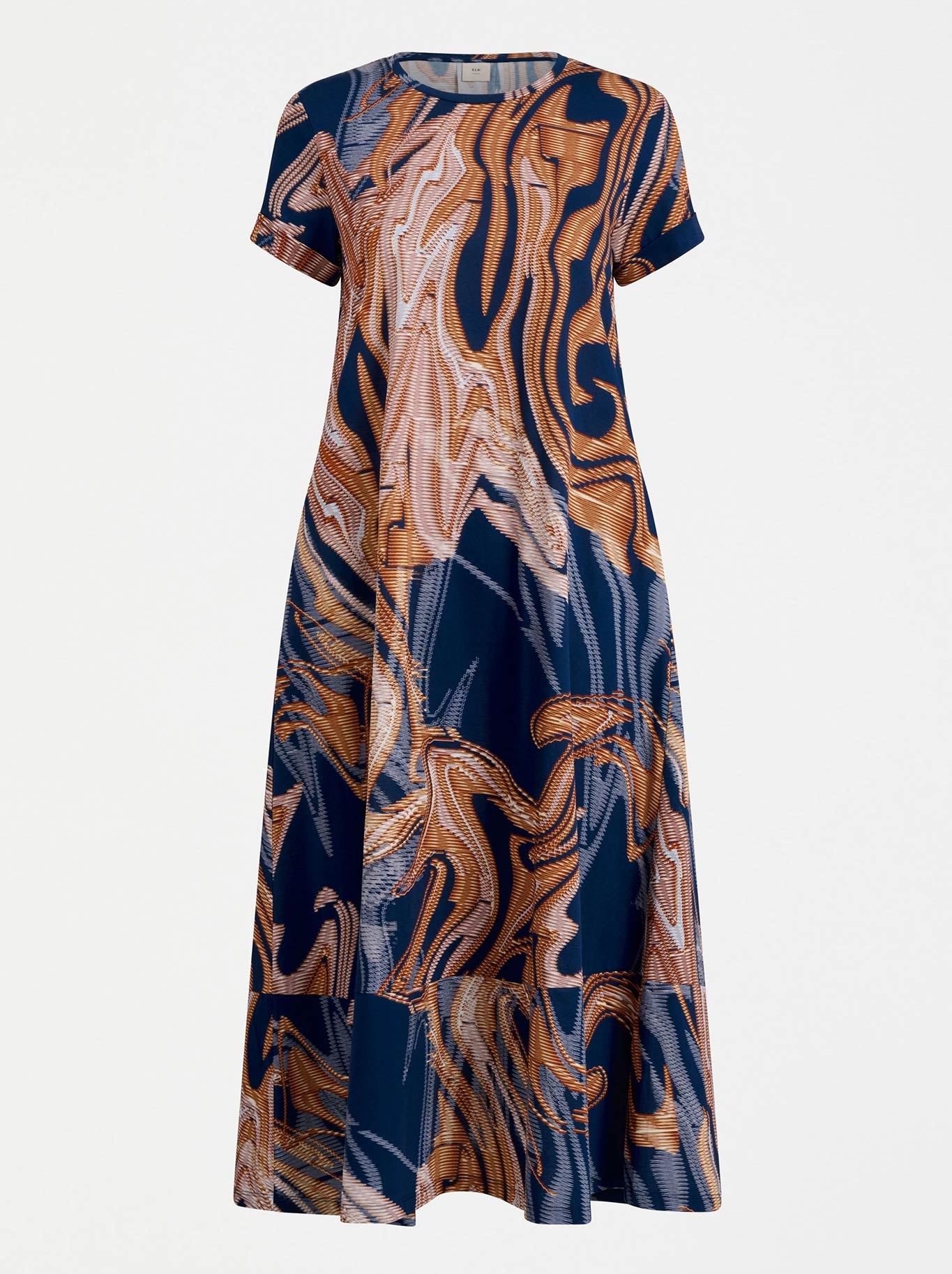 Elk Haki Dress (Brandr Print)