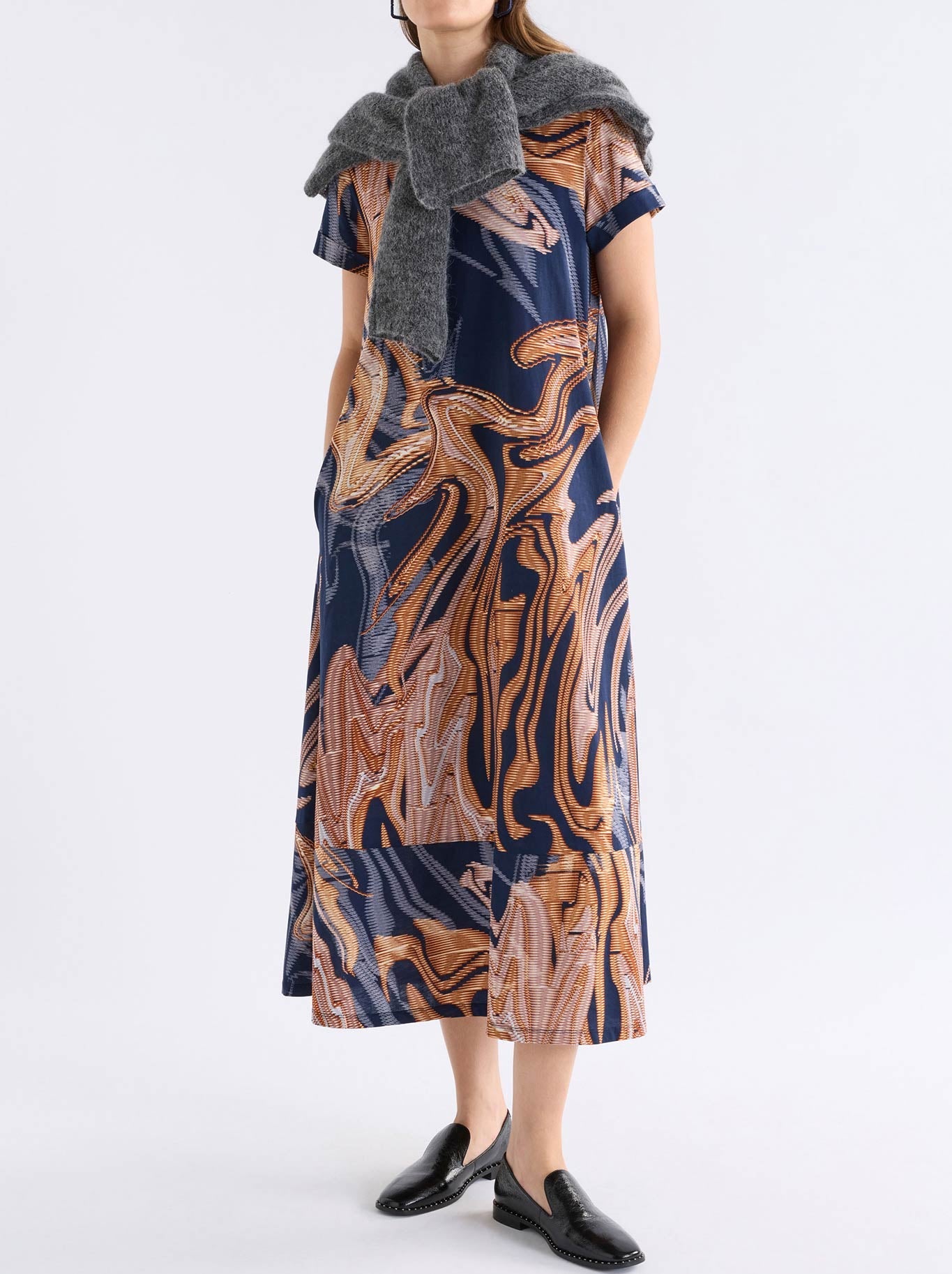 Elk Haki Dress (Brandr Print)