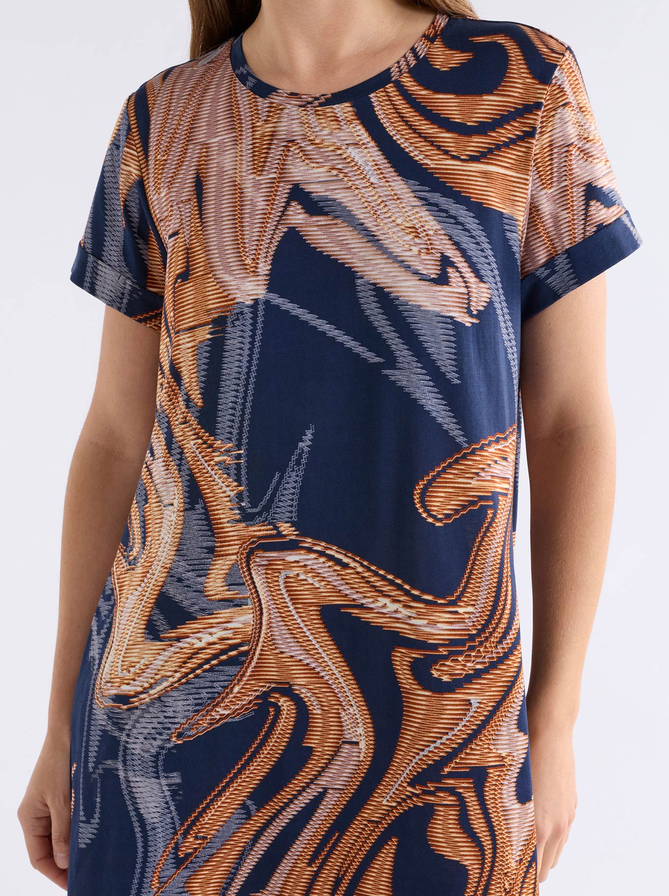 Elk Haki Dress (Brandr Print)