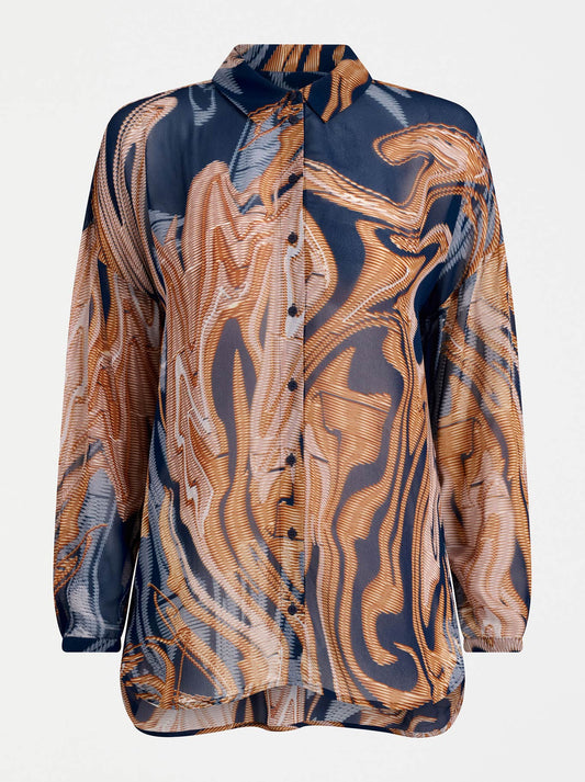 Elk Eir Sheer Shirt (Brandr Print)