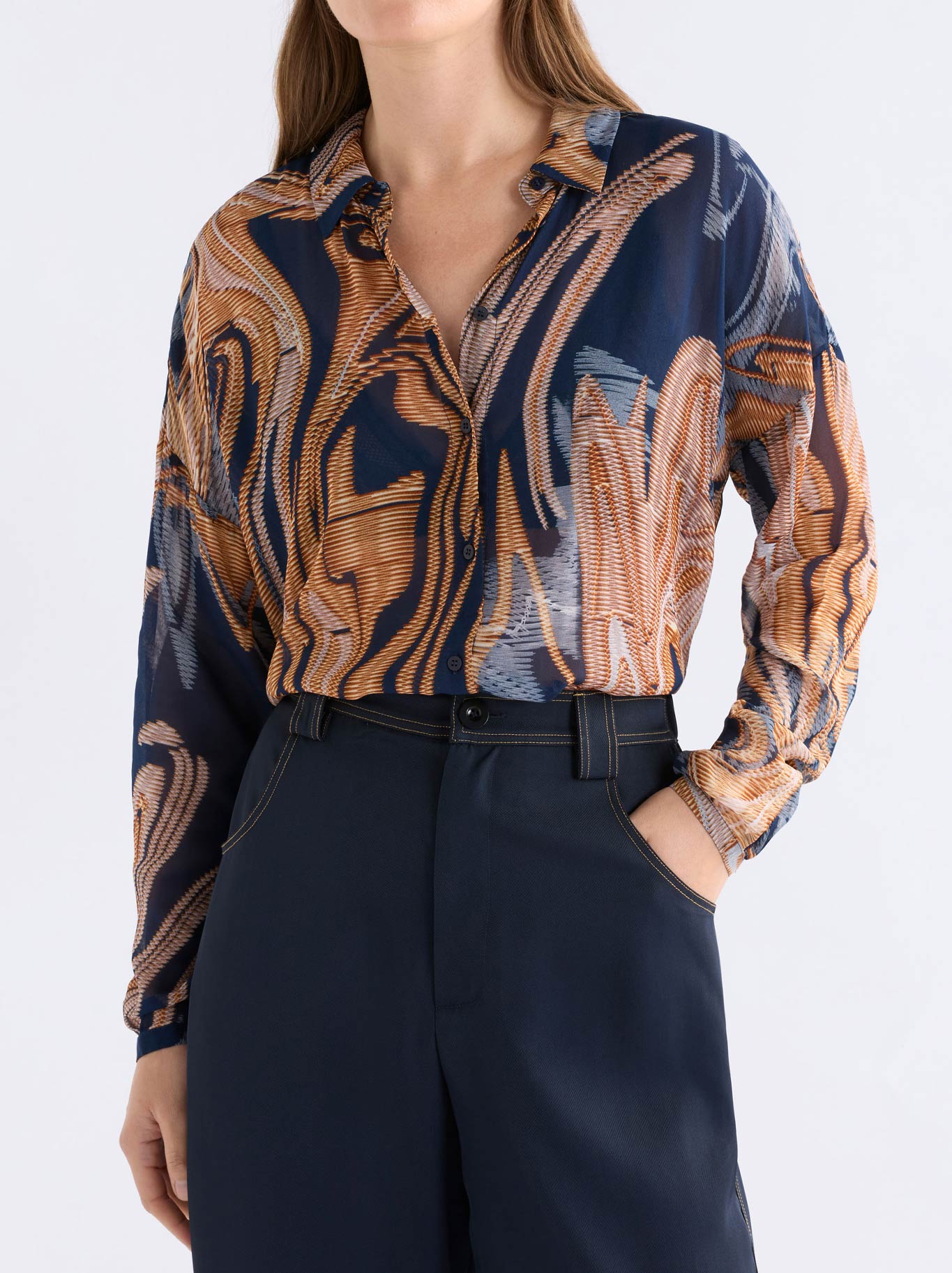 Elk Eir Sheer Shirt (Brandr Print)