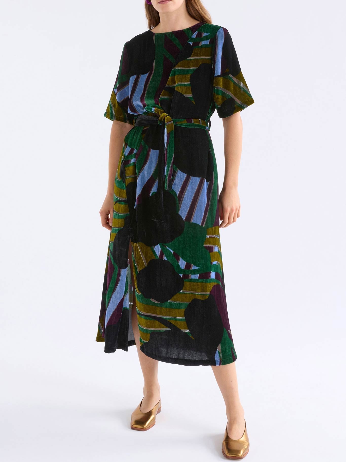 Elk Reihen Dress (Stribe Burnout)