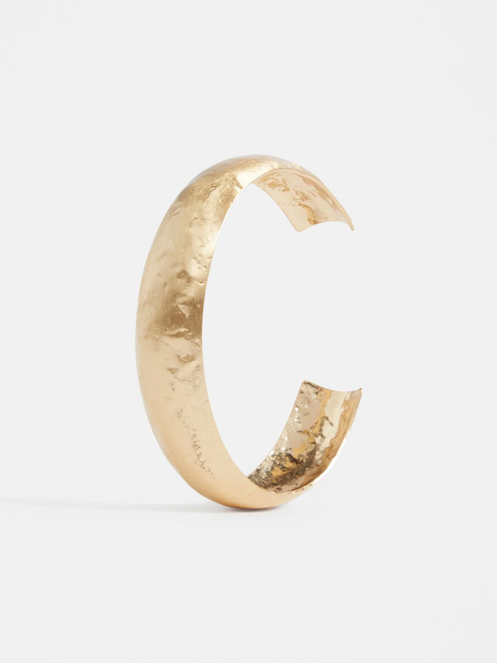 Image of Jewelry. Product name - ELK GILD THIN CUFF BANGLE in Gold colour by brand - Elk