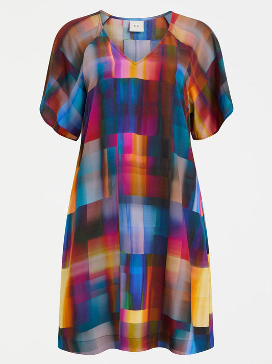 Elk Byde Short Dress (Ekko Print)