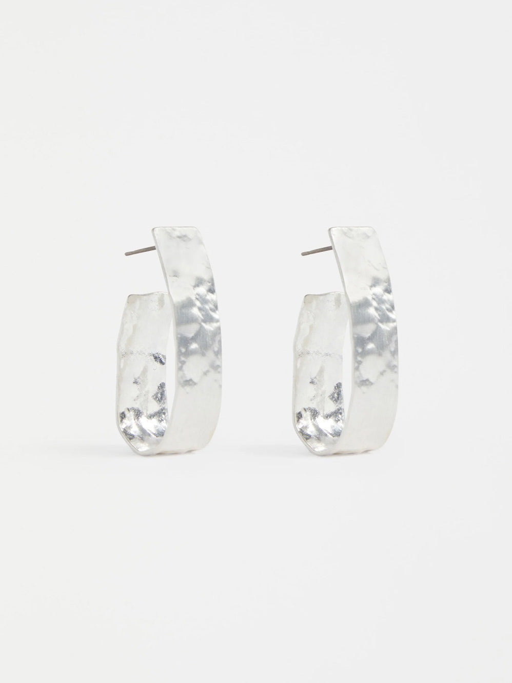 ELK GILD LARGE HOOP EARRING (Silver)