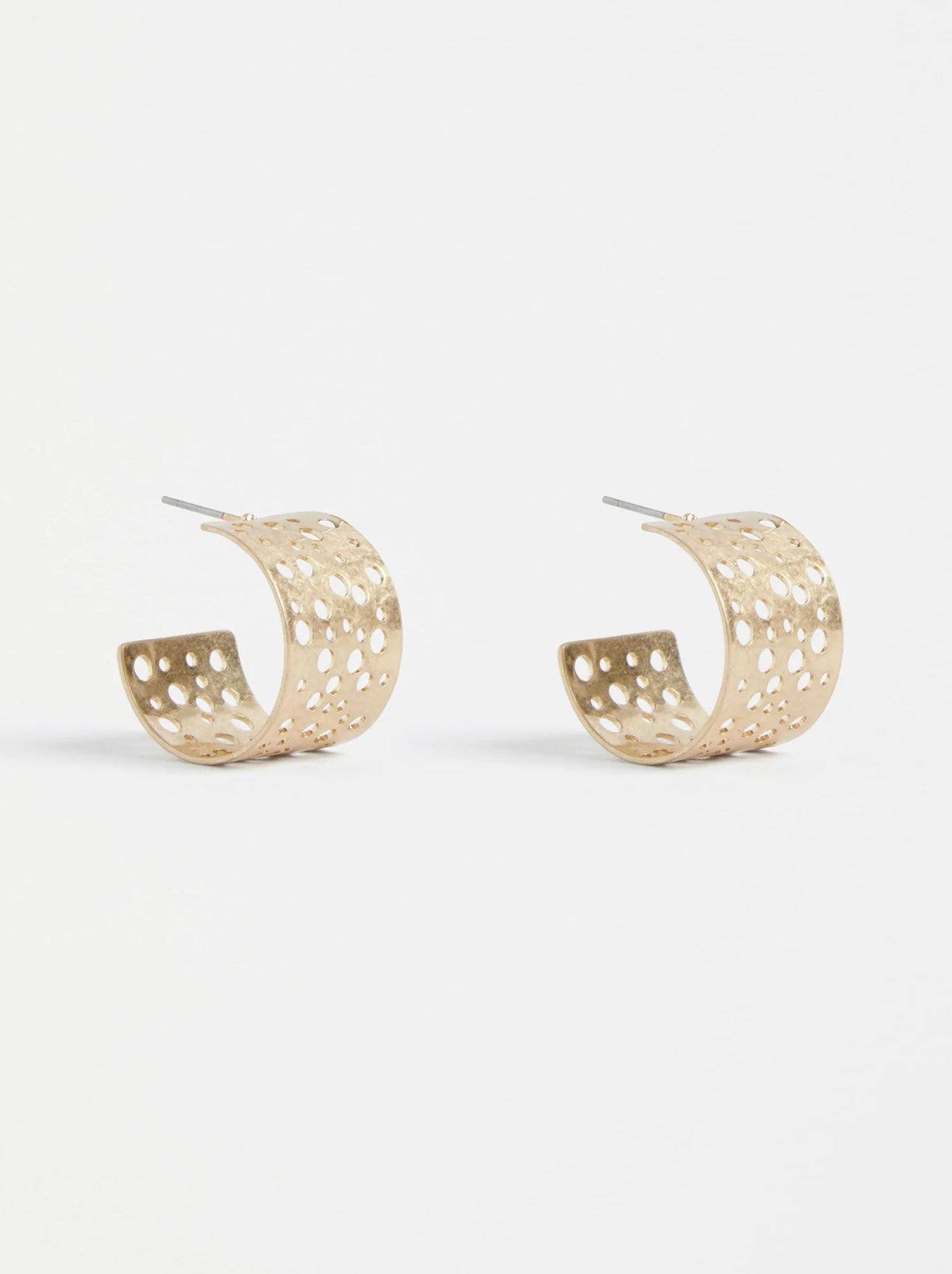 Image of Earrings. Productname: ELK HULLE TINY HOOP EARRING in Gold colour by brand - Elk