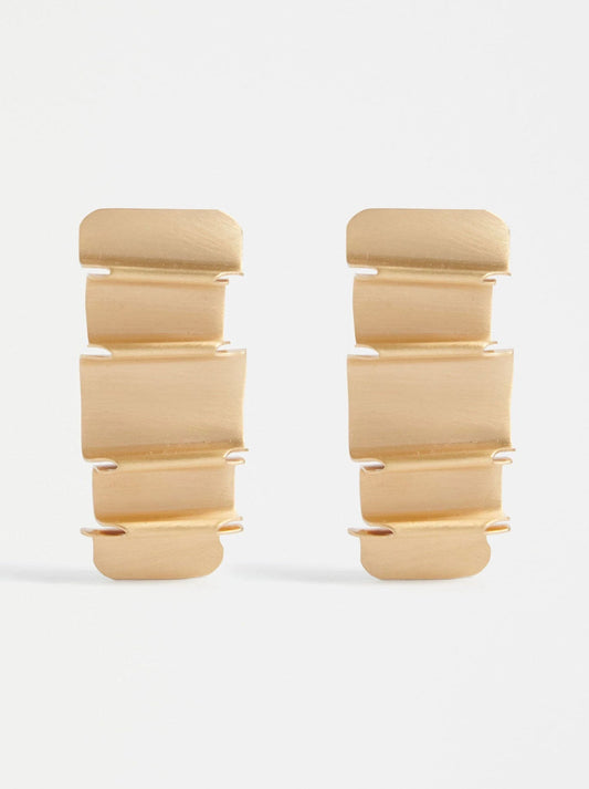 Image of Earrings. Productname: ELK FELDDE EARRING in Gold colour by brand - Elk