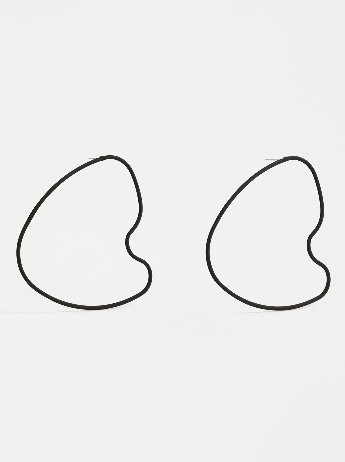 Image of Earrings. Productname: ELK HARTT LARGE DROP EARRING in Black colour by brand - Elk