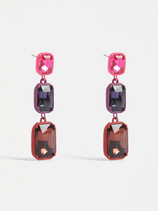 Image of Earrings. Productname: ELK JULE LONG DROP EARRING in Red colour by brand - Elk