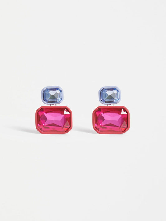 Image of Earrings. Productname: ELK JULE STUD EARRING in Bright Pink colour by brand - Elk
