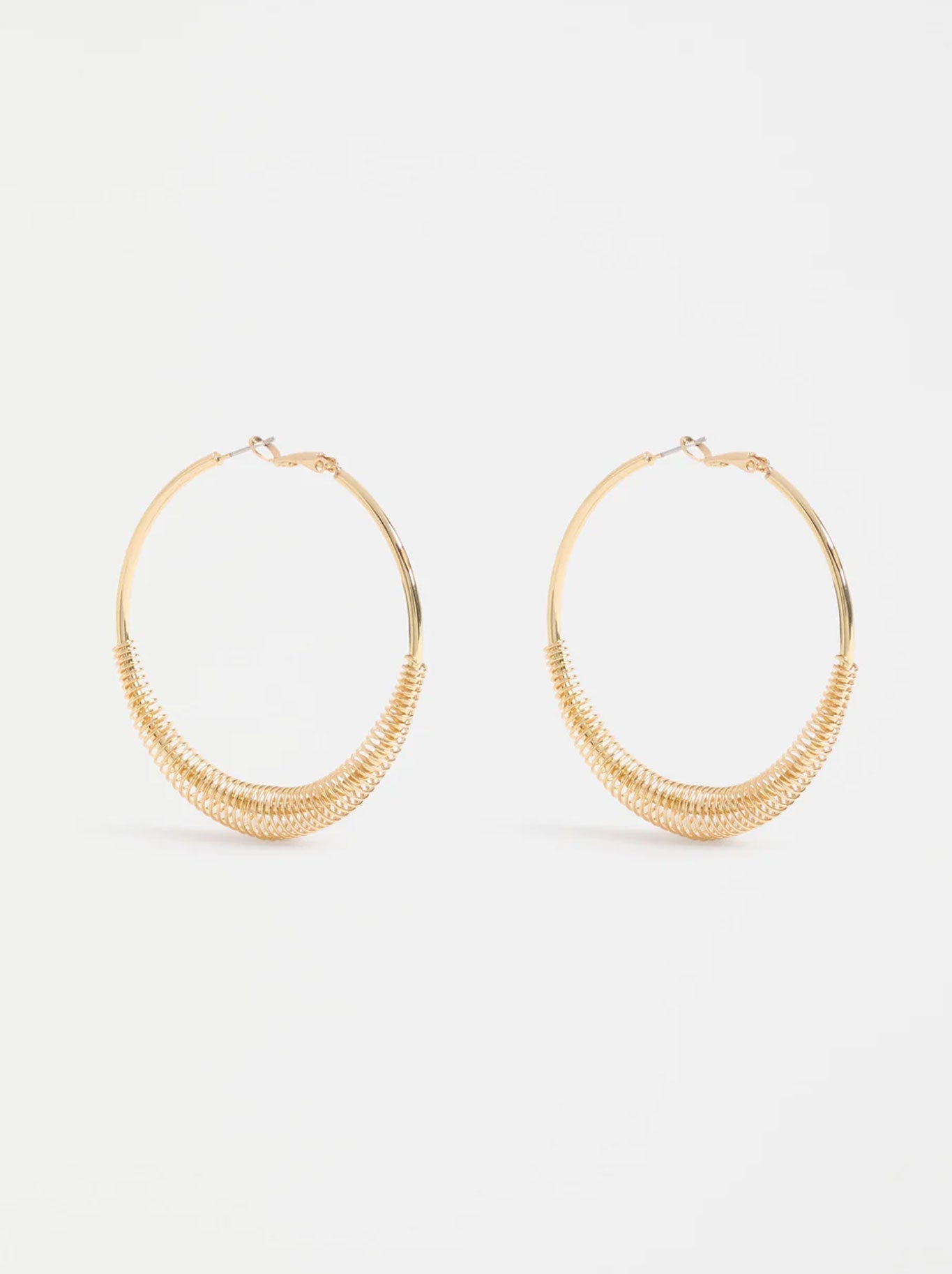 ELK SOLF METALLIC HOOP EARRING (Silver)