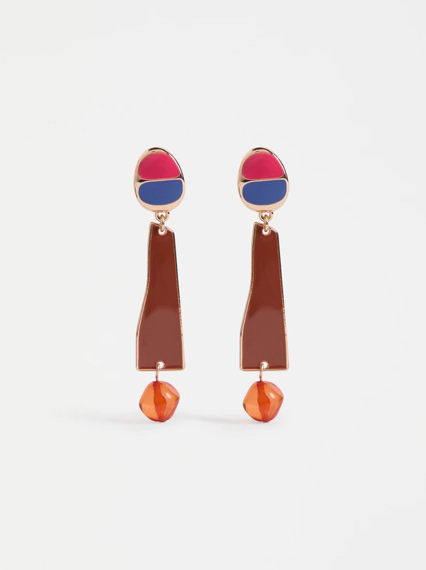 Image of Earrings. Productname: ELK TER DROP EARRING in Rose Gold colour by brand - Elk