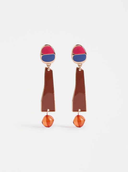 Image of Earrings. Productname: ELK TER DROP EARRING in Rose Gold colour by brand - Elk