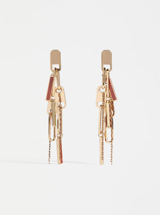 Image of Earrings. Productname: Elk Rymi Drop Earring in Gold colour by brand - Elk