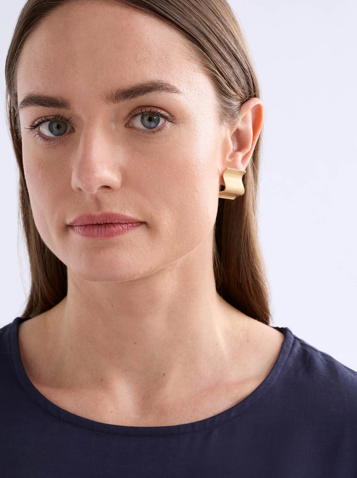 Elk Savven Stud Earring (Navy)