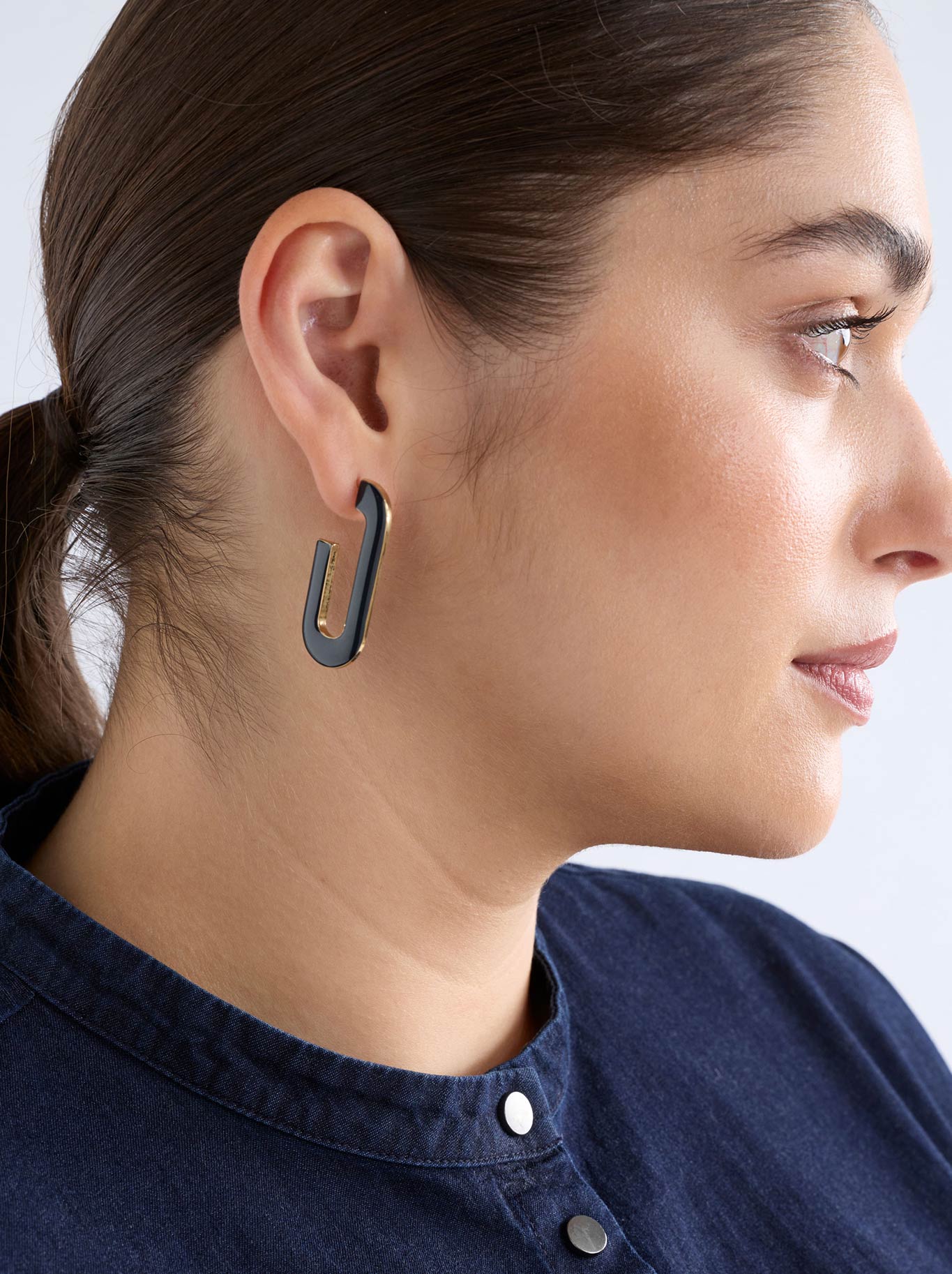 Elk Gresen Hoop Earring (Celery)