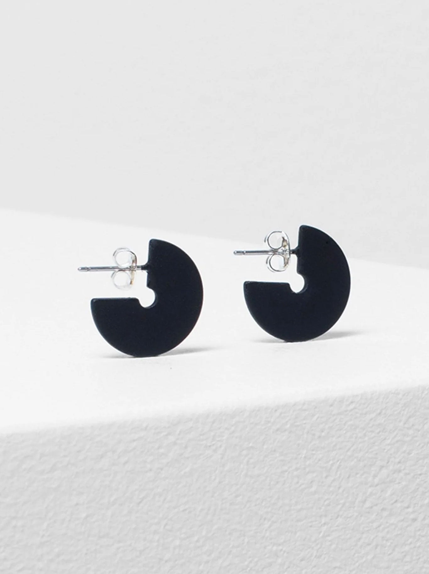 Image of Accessories. Product name - ELK VIVI EARRING in Black colour by brand - Elk