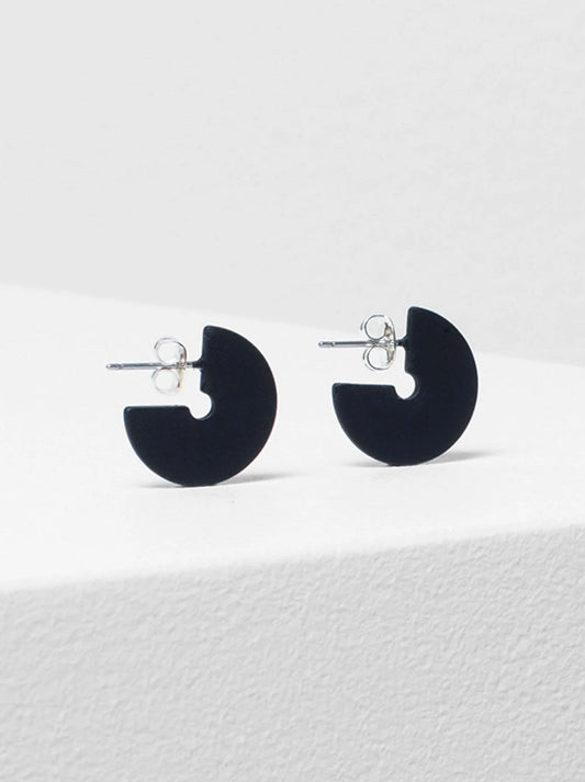 Image of Accessories. Product name - ELK VIVI EARRING in Black colour by brand - Elk