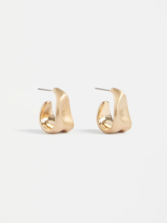 Image of Earrings. Productname: ELK FEVEN SMALL HOOP EARRING in Silver colour by brand - Elk