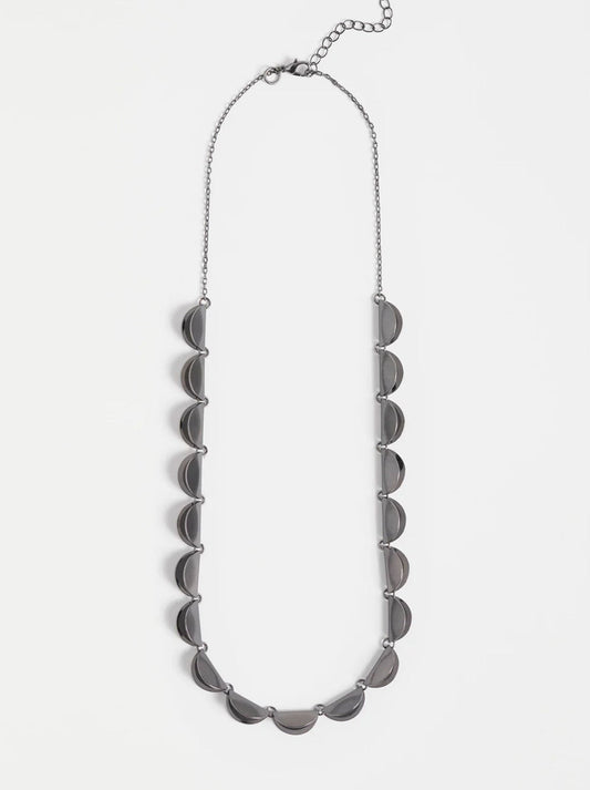 Image of Accessories. Product name - Elk Fossen Necklace in Gunmetal colour by brand - Elk