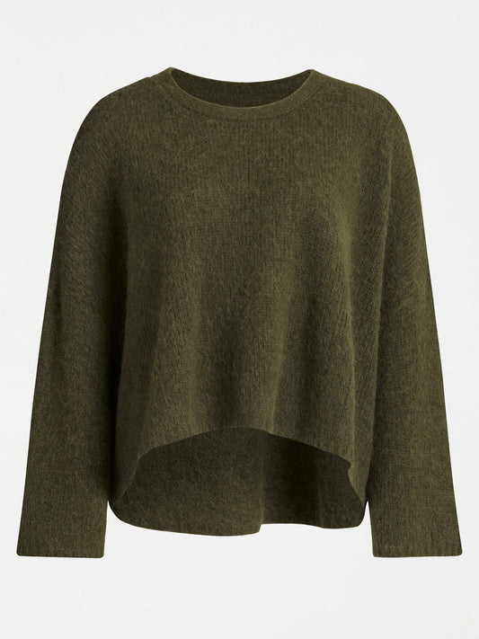 ELK AGNA LUNA SWEATER (Dark Olive)