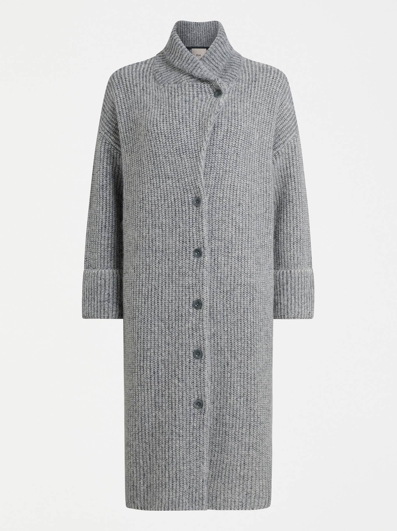 ELK ALEPH LONGLINE CARDI (Grey Melange)
