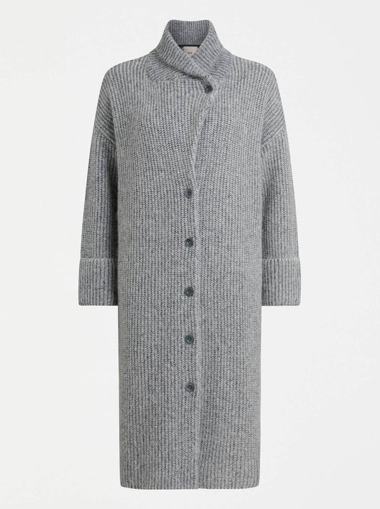 ELK ALEPH LONGLINE CARDI (Grey Melange)