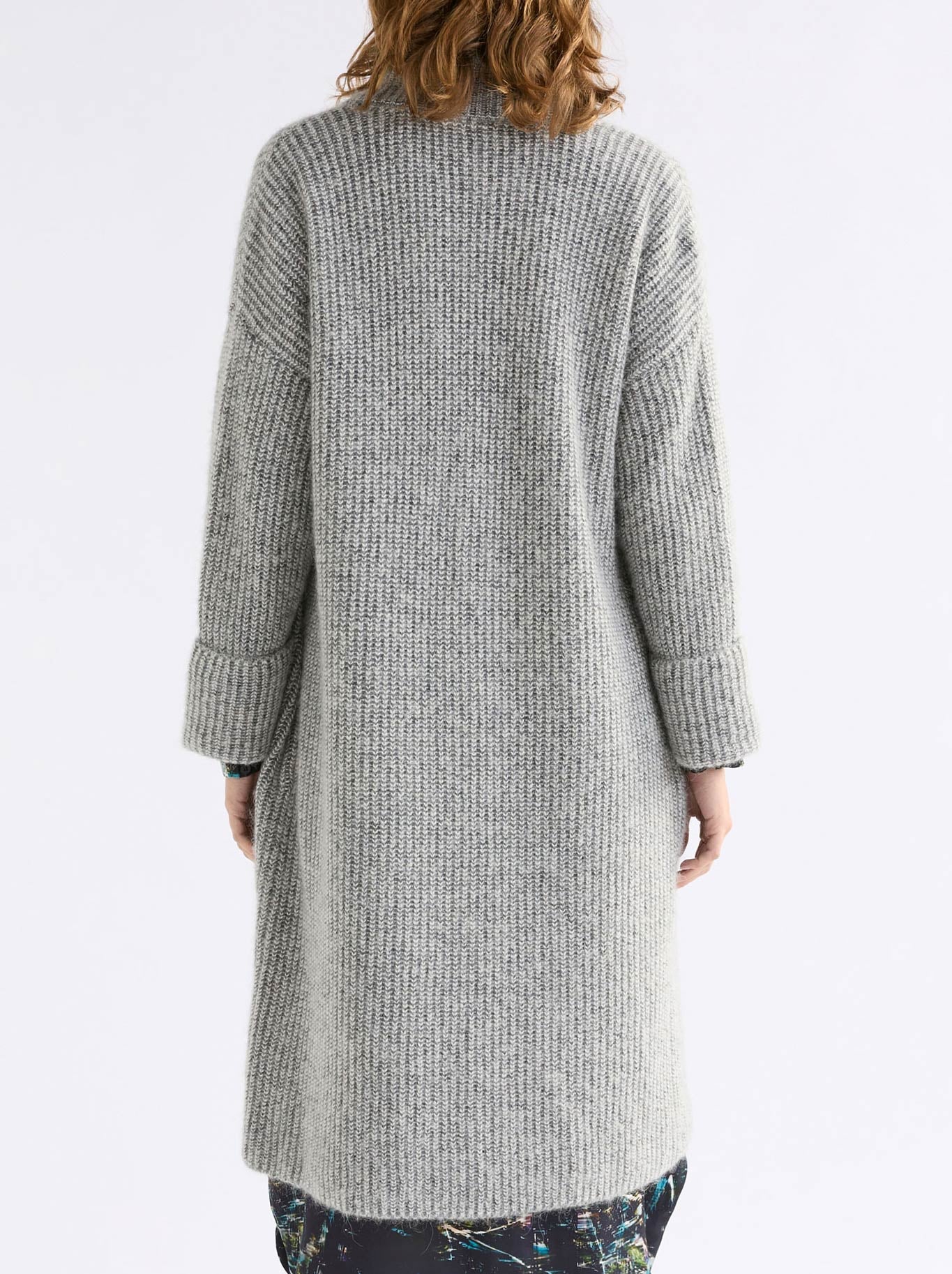ELK ALEPH LONGLINE CARDI (Grey Melange)