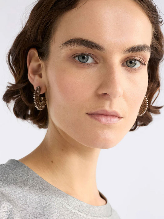 ELK KRUSEN HOOP EARRING (Gunmetal)